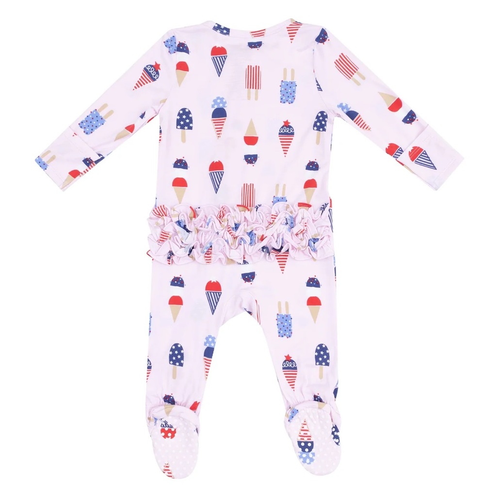 Angel Dear - AMERICAN ICE CREAM RUFFLE  | 9-12 months